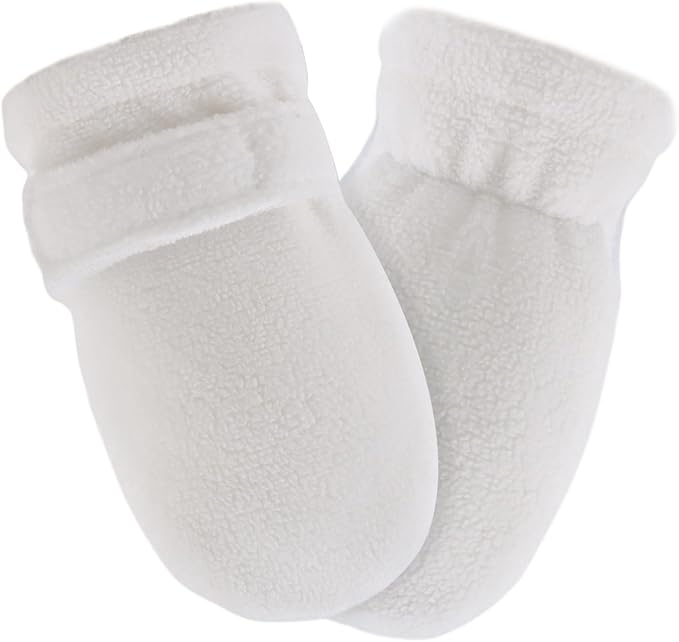 Zsedrut No Scratch Baby Mittens Toddler Infant Fleece Lined Gloves Winter Warm Mitten for Baby Boys Girls