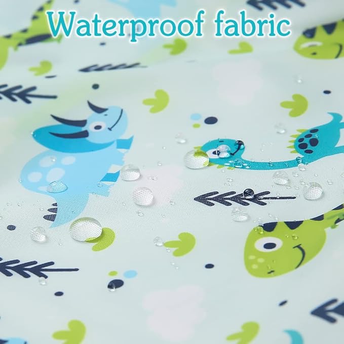 Baby bibs Waterproof Toddler bib - Feeding bib with Pocket for Infant Boy Girl Washable 6-36M