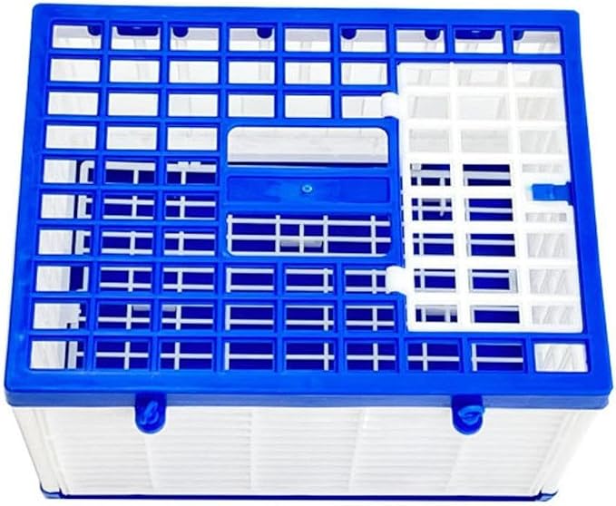 Foldable Pigeon Cage Nest Box Accessories Lightweight Training Competition Bird Travel Carrier Cage for Outdoor Indoor Garage, L