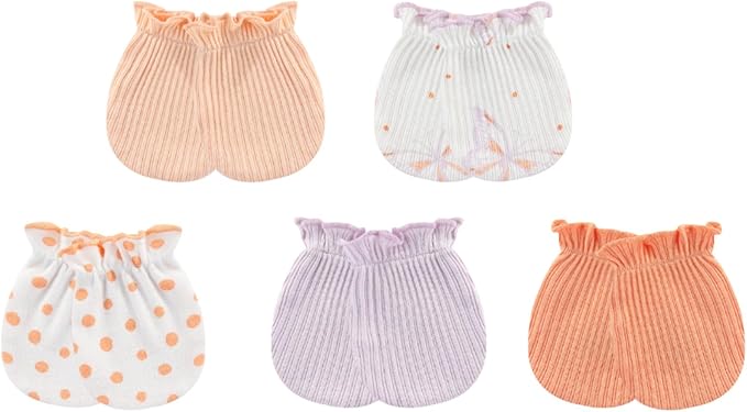 Newborn Baby Boy Girl Caps Mittens Socks Set Cotton Baby Essentials Accessories (Hats+Gloves+Socks)