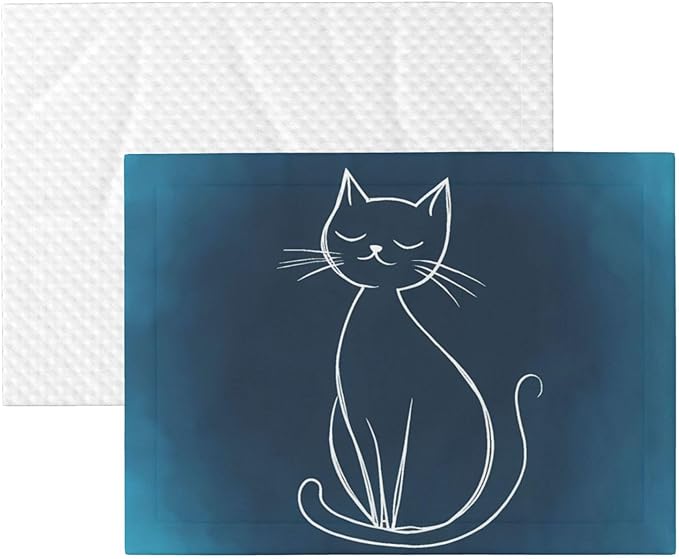 Cat Sketch Print Soft Plush Pet Blanket, Washable Dog Blanket, Cat Fleece Throw, Puppy Bed Crate Mat & Sofa Couch Protector - Small