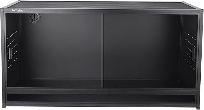 PVC Reptile Enclosure Bearded Dragon Tank 44 Gallon Snake Enclosure,Terrarium for Lizard Snake, 40x16x16 Reptile Terrarium Wide Breeding Lounge Vivarium Area with Sliding Doors Lock