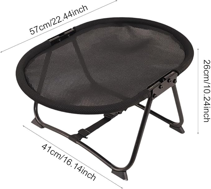 Elevated Pet Bed Furniture Lightweight Portable Gifts up Multifunctional Foldable Outdoor Accessory Pet Supplies, Mesh