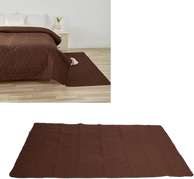 Dog Bed Cover, Pet Sofa Protector with Non Slip Bottom, Double Sided TPU Blanket for Couch Furniture, Brown Washable Cover for Dogs and Cats (52x82inch)