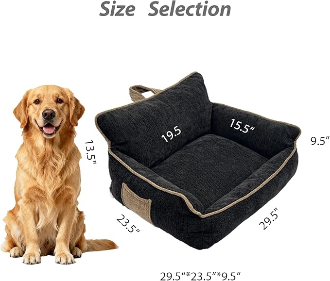 Orthopedic Dog Bed,Large Dog Bed,Memory Foam Washable Dog beds,Medium & Large Dogs,Waterproof,L(30"x24"x14")