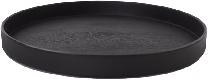 OMEM Reptile Food Bowl Water Dish,Feeding Dish, Birds Bowl (L, Black)