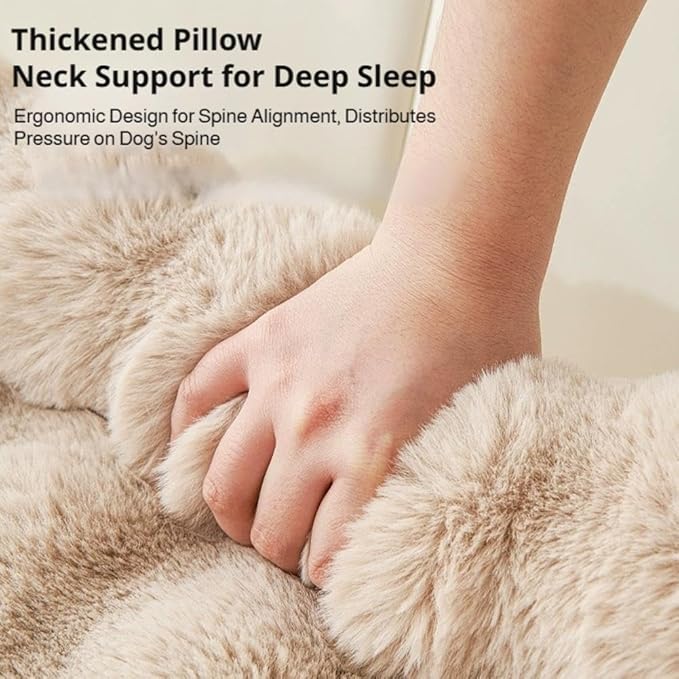 Waterproof Throw Blanket For Dogs & Indoor Cats,Dog Pad Washable Removable Couch Cover,Plush Long Fur Mat with Non Slip Silicone Base,Furniture Protector Gift for New Pet Parents,29.5"x29.5" (White)