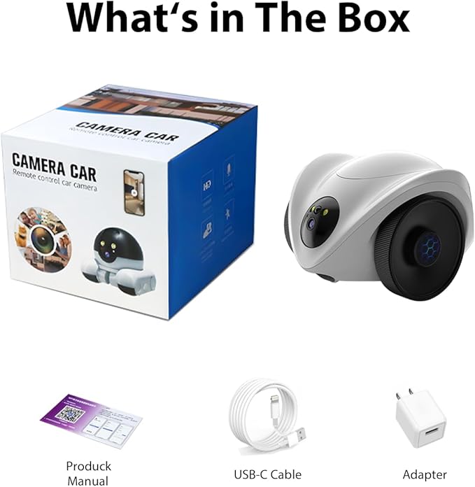 Robot Pet Camera with One-Tap Treat Dispensing | Mobile 360° Monitor, 2-Way Audio, and Smart Tracking | No Monthly Fees, Dual Cameras, Long Battery Life for Pet Care
