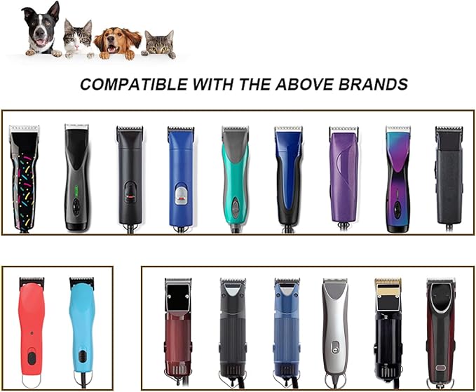3 Pack 10# Detachable Pet Dog Grooming Ceramic Blades,Compatible with Andis,Oster A5,Wahl KM-10 Series,Size #10 Blade 1/16-Inch 1.5MM Cut Length