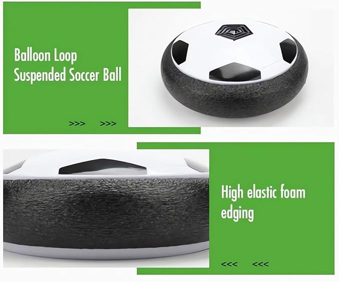 Ivieicip Active Gliding Disc - 2023 New Light up Indoor Soccer Ball Games Rolling for Dogs, Interactive Automatic Self Moving Dog Toys, Flying Saucer Aggressive Chewers (Sound)