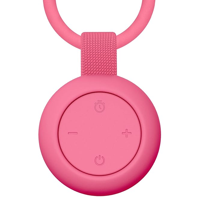 Portable Baby Sound Machine [White Noise for Babies Kids Adults][Sleep Soother][Timer Function][12 Soothing Sounds] 15 Hours Battery Life, Registry Gift,Shower,Clips on Baby Stroller.Rose