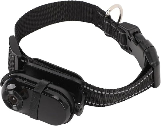 SUNGOOYUE Pet Collar Camera, 1080P HD Video Recording Adjustable Angle View with Back, for Dogs Cats Indoor Outdoor Travel Adventure (32GB)