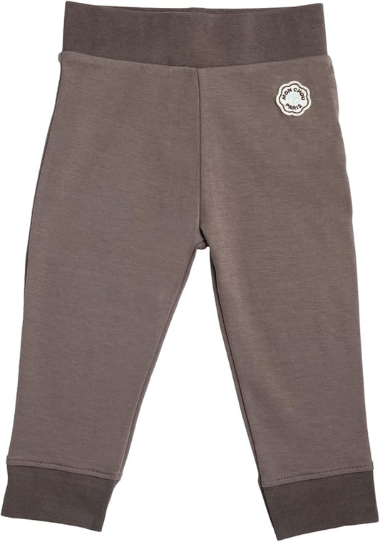 MON CHOU Organic Cotton Baby Pants - 100% Pima Cotton - Lightweight and Breathable Infant Pants for All Seasons