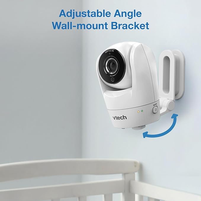 VTech Upgraded Smart WiFi Baby Monitor, 1080p FHD Camera and 5" HD IPS Display, Free App with Motion Video, Sound/Motion Detection and Notifications, Fully Remote Pan-Tilt-Zoom: VM901