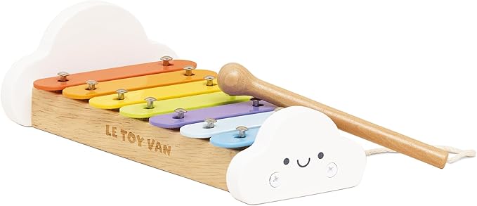 Le Toy Van – Wooden Musical Xylophone | Girl & Boy Colourful Musical Toy with 7 Delightful Sounding Notes – Suitable for 18+ months