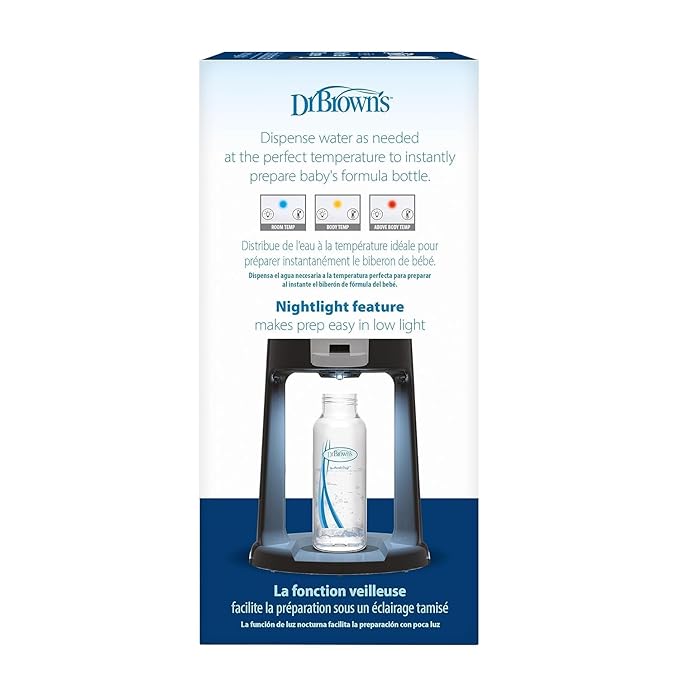Dr. Brown's Insta-Prep Warm Water Dispenser with Baby Formula Dispenser, Blue