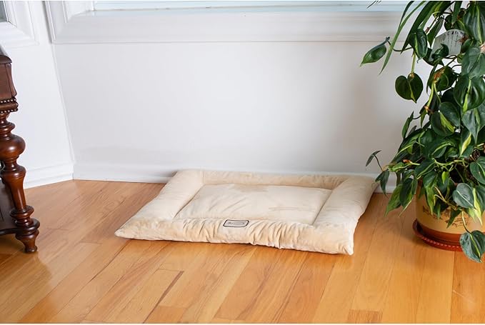Large Dog Bed Mat - Soft Pet Cushion Pad for Crate - 35" L x 22" W - Plush Comfort for Big Breeds