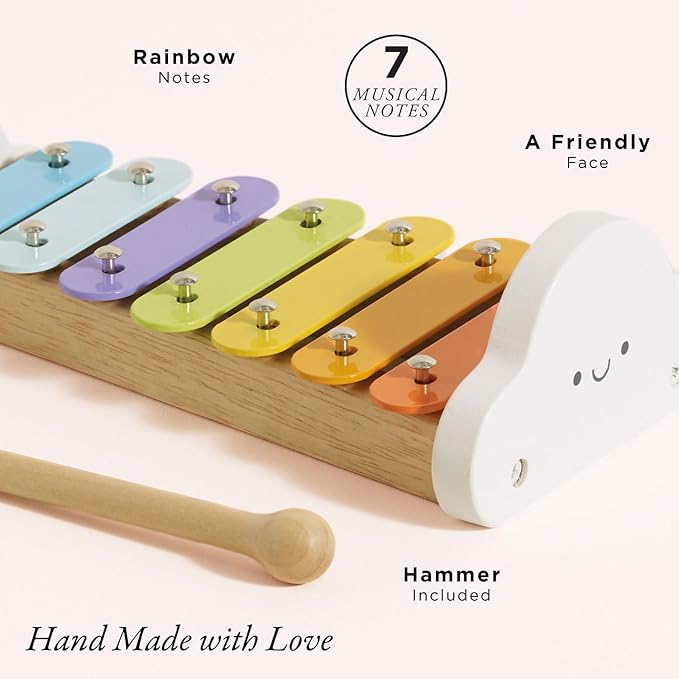 Le Toy Van – Wooden Musical Xylophone | Girl & Boy Colourful Musical Toy with 7 Delightful Sounding Notes – Suitable for 18+ months