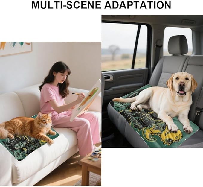 T-Rex Monster Truck Pet Sleeping Bed Dog Cage Mats Puppy Pads Washable Dog Bed Crate Washable Non-Slip Crate Beds for Small Dogs Small Pet Mat Carriers & Travel Products Indoor Outdoor 24X18 Inch