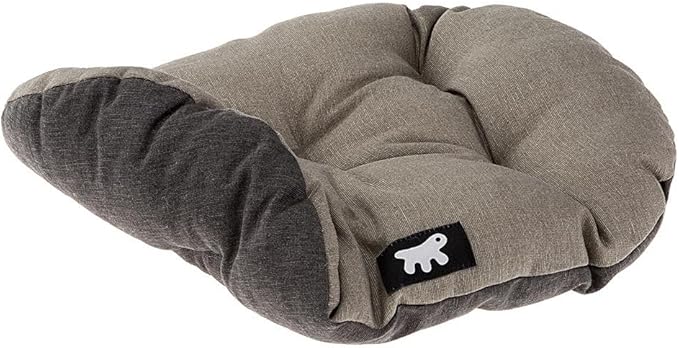 Ferplast Bed for Dogs and Cats, Cushion for Small Dogs, Cushion for Cats, Mat for Kennels and Cars – Washable – Cotton with Soft Padding, 55 x 36 cm, Brown