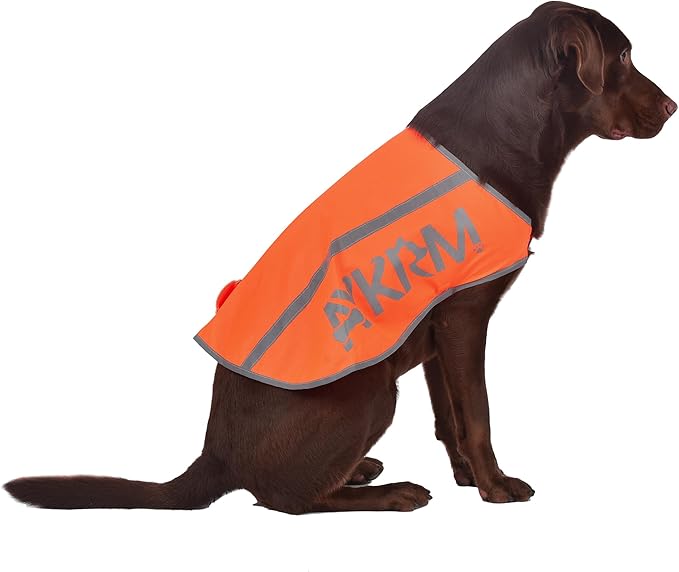 Orange Reflective Dog Vest for XXLarge Breeds, High Visibility Dog Safety Vest Harness with Removable Bell Keep Safe from Hunting, Training & Cars Accidents