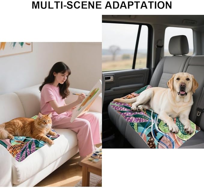 Dog Beds& Furniture Mat for Dogs Cat Crate Pad Dog Pillow for Crate Washable Non-Slip Bed Bed Small Dogs Washable Mats Crates Tapete para Perros Indoor Outdoor 36X24 Inch