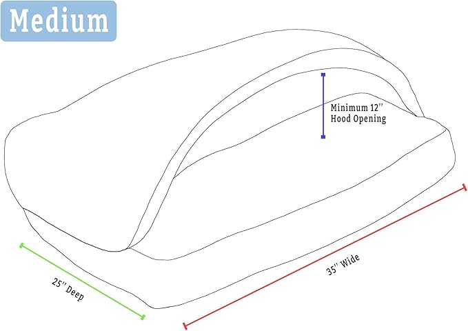 Snoozer Pet Products Luxury Rectangle Cozy Cave Dog Bed with Microsuede, Medium, Black