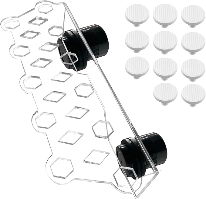 Aquarium Choice Coral Plug Holder Coral frag Rack Magnetic Holder Reef Magnets Holder for frag Racks (Coral Holder with 11 frag Plug)