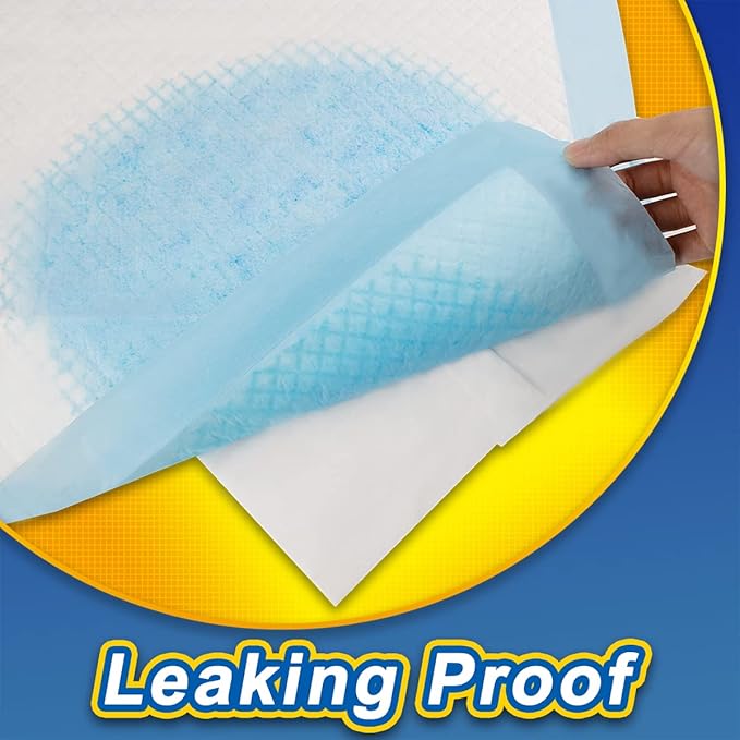 Dog Pee Pads Extra Large 80 Count, Thicken Dog Training Pads 30"x36", Puppy Pee Sheets XL for Indoor, Outdoor Use, Heavy Absorbent Disposable Underpads, Blue