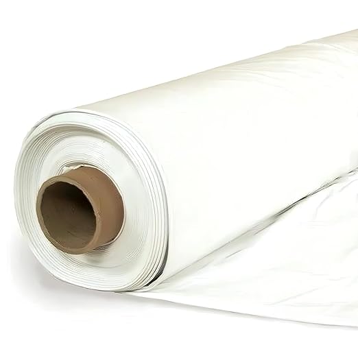 Farm Plastic Supply Polyethylene Plastic Shrink Wrap - 7 mil – Boat Shrink Film for Heat Gun, Industrial Shrink Wrap, Plastic Sheeting for Storage & Protection (White, 20' x 125')