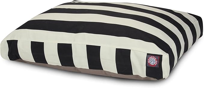Majestic Pet Shredded Memory Foam Dog Bed Small with Removable Washable Cover – Rectangle Orthopedic Pet Bed–Durable Crate Bed for Senior Dogs - (27x20) S - Trellis - Gray