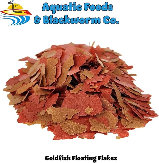 Aquatic Foods Inc. Goldfish Flakes, 42% Protein Color Enhancing and Spirulina Flakes for Aquarium & Pond Goldfish, Koi and All Pond Fish...WL…5-lbs Poly Bag