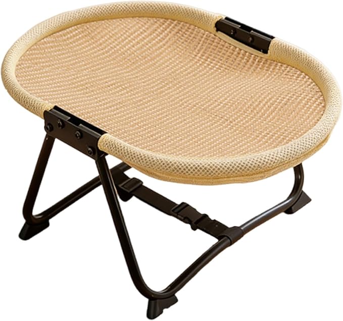 Elevated Pet Bed Furniture Lightweight Portable Gifts up Multifunctional Foldable Outdoor Accessory Pet Supplies, Hemps