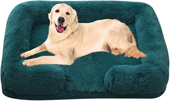Dog Beds Large Sized dog Orthopedic, Sofa Dog Bed with Waterproof Lining and Nonskid Bottom, Rectangle Washable Dog Bed for Medium Small Dogs and Cats Comfortable ( Color : Blue1 , Size : 51 x 35" )
