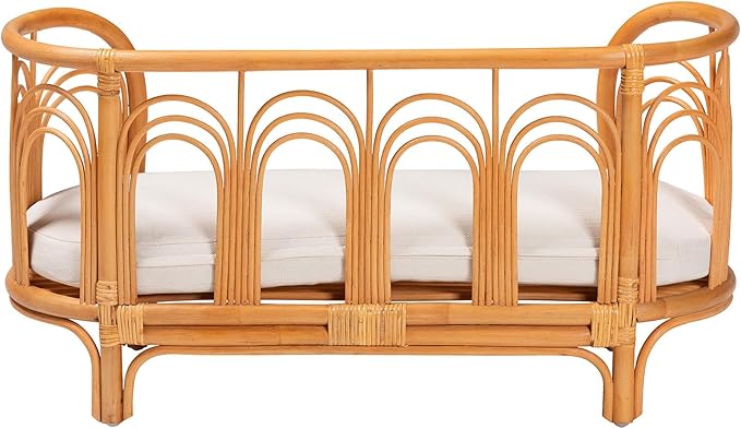 Bali & pari Nariko Bohemian Light Honey Rattan Pet Bed