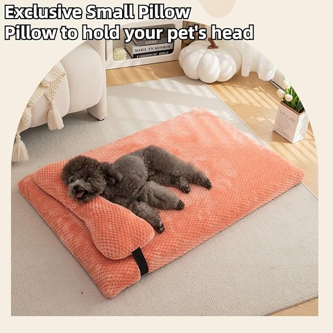 Dog Bed for Small Medium Large Dogs, Dog Mattress with Removable Pillow for Crate Kennel, Sofa Dog Bed, Super Soft Pet Bed for Dogs and Cats, Pet Beds & Furniture (Dark Grey,XX-Large)