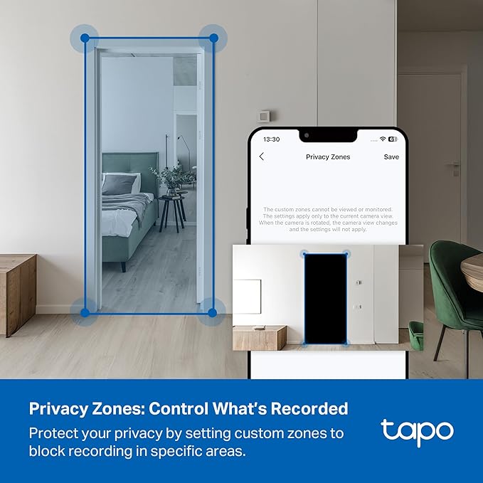 Tapo 1080p Indoor/Outdoor Security Camera - Free Person/Motion/Baby Cry Detection, Color Night Vision, IP65 Weatherproof, SD/Cloud Storage, Works w/Alexa & Google Home HybridCam