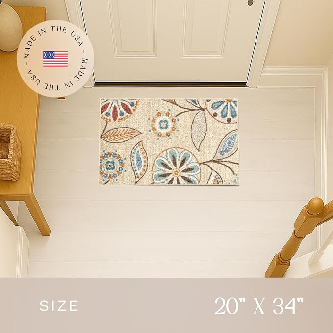 Maples Rugs Reggie Floral Kitchen Rug