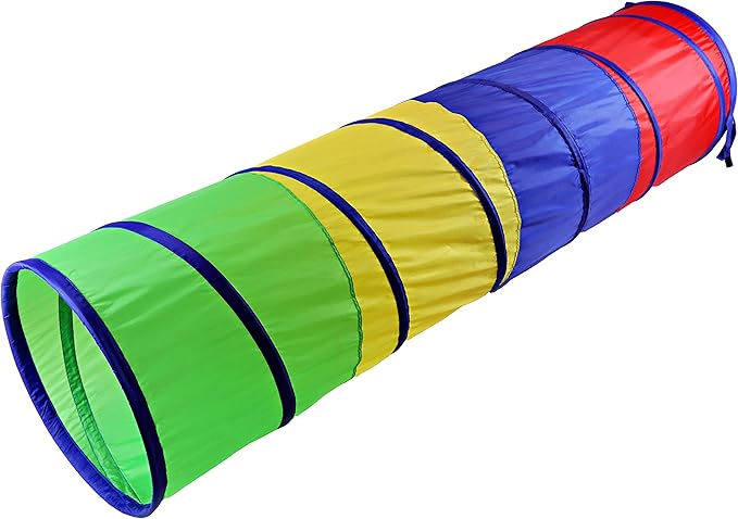 NARMAY® Play Tunnel Easy Key Pop Up Tunnel for Kids Indoor/Outdoor Crawl - 19 Dia. x 72 inch
