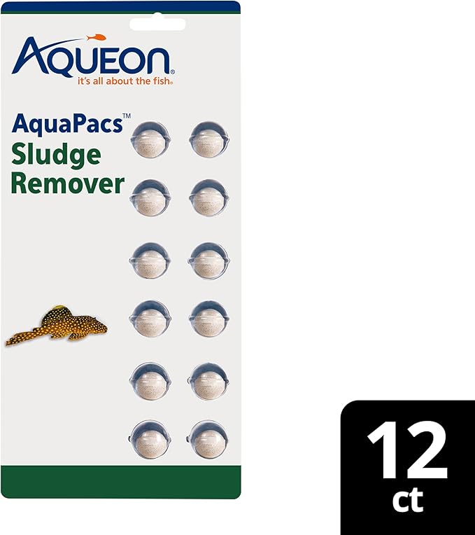 Aqueon AquaPacs Sludge Remover 12 Pack, 10 Gallon