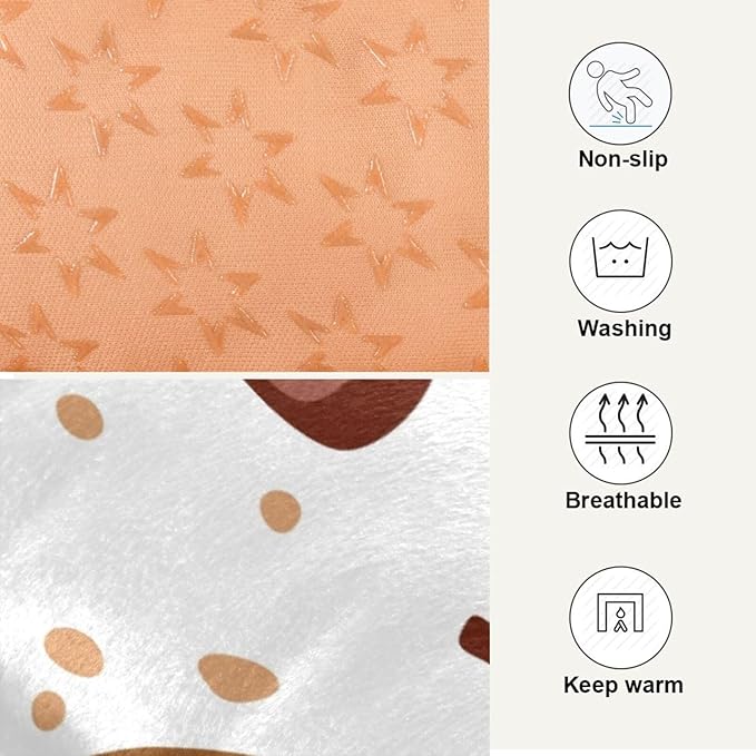 Cookies Pet Bed Cute Dog Bed Mat Absorbing Non Slip Pad Pet Sleeping Mat for Small, Medium, and Large Dogs Puppy Cat 24 in x 18 in