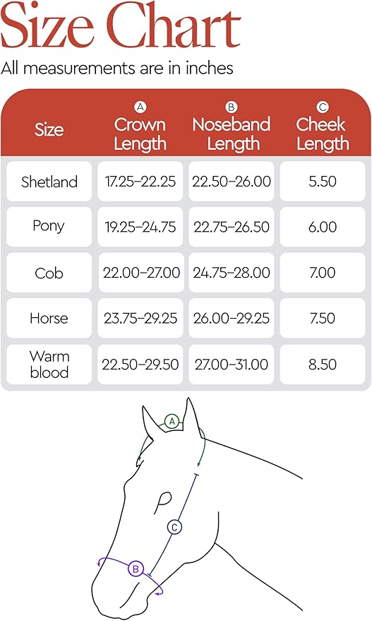 HORZE Howard Soft Fleece Padded Adjustable Polyester Horse Halter - Purple - Shetland
