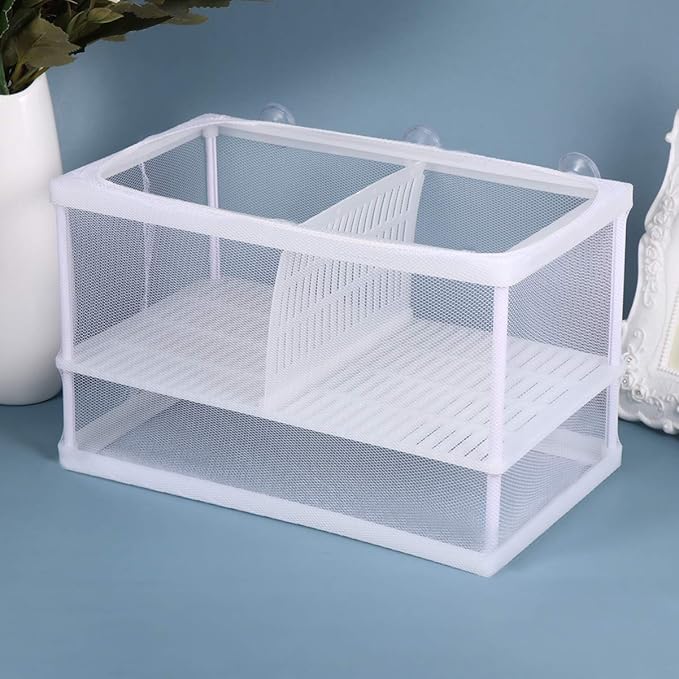 POPETPOP 1pc Portable Fish Hatching Net Water Separation Box for Aquarium Isolation Breeding Tank Separator Easy to Use and Install and Cloth Material