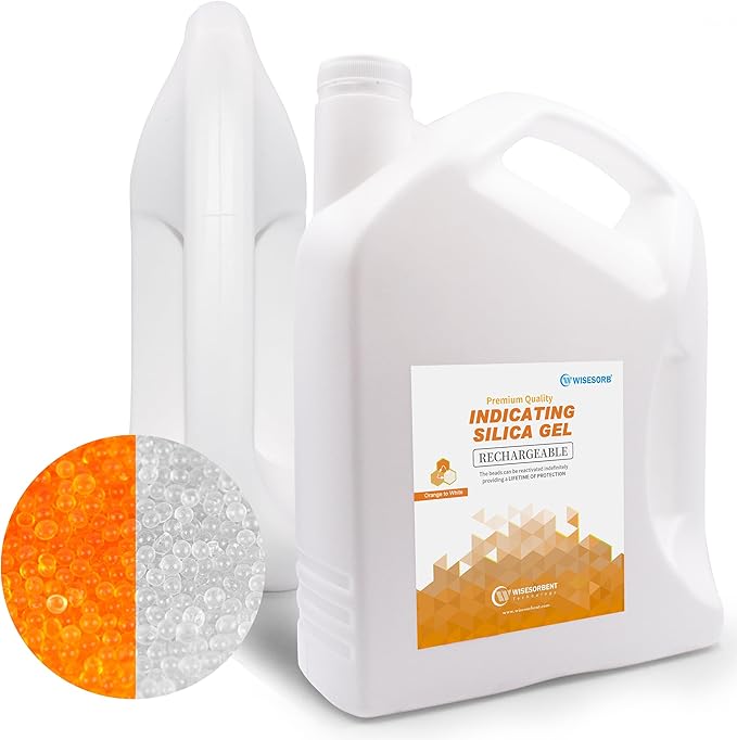 7.5 LBS Indicating Silica Gel (Orange to White), Reusable Dehumidifiers Desiccant Moisture Absorbers
