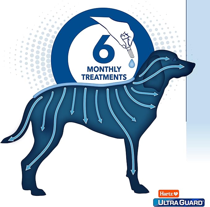 Hartz UltraGuard Dual Action Flea & Tick Topical Dogs & Puppies Treatment & Prevention, 6 Months, 15-30 lbs