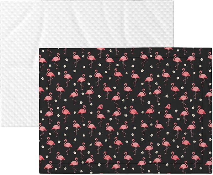 Reversible Dog Blanket for Beds Couches, Exotic Bird Pink Flamingos, Double Sided Cat Blanket with Textured Dot Feel and Smooth Feel for Seasonal Comfort All Year