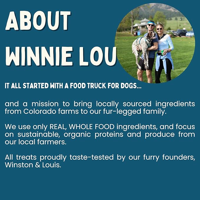 Winnie Lou Elk Jerky Dog Treats – Limited Ingredient, Human Grade, Training Treats for Small, Medium & Large Dogs, USA Made, High Protein, Chews, Hypoallergenic, Sensative Stomach (2 Pack)