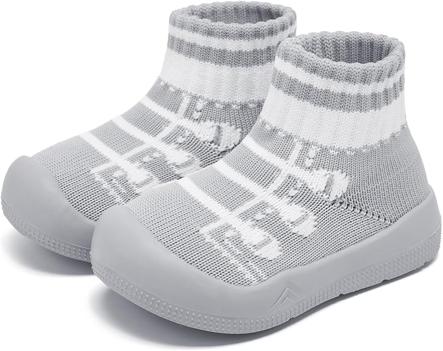Engtoy Baby Shoes & Socks - Non-Slip Breathable Slippers with Soft Rubber Sole - Baby Boys & Girls Slip On Sneakers