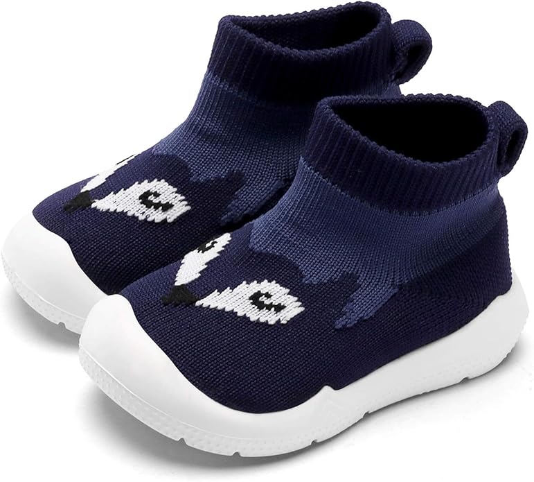 Engtoy Baby Shoes & Socks - Non-Slip Breathable Slippers with Soft Rubber Sole - Baby Boys & Girls Slip On Sneakers