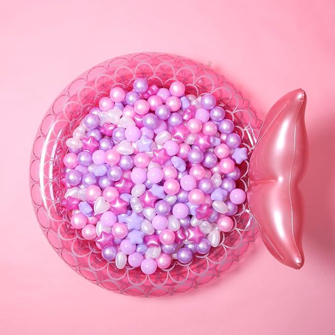 GOGOSO Ball Pits Balls for Toddlers Pack of 50 100 200 Plastics Shape Ball Non-Phthalate Non-BPA Non-Toxic 2.2-Inch Crush Proof Play Balls